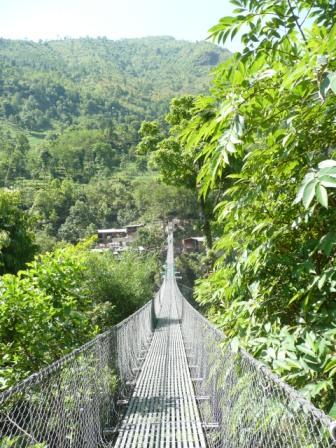Hængebroen til The Last Resort Vejen til dette lille paradis forhindre biltrafik