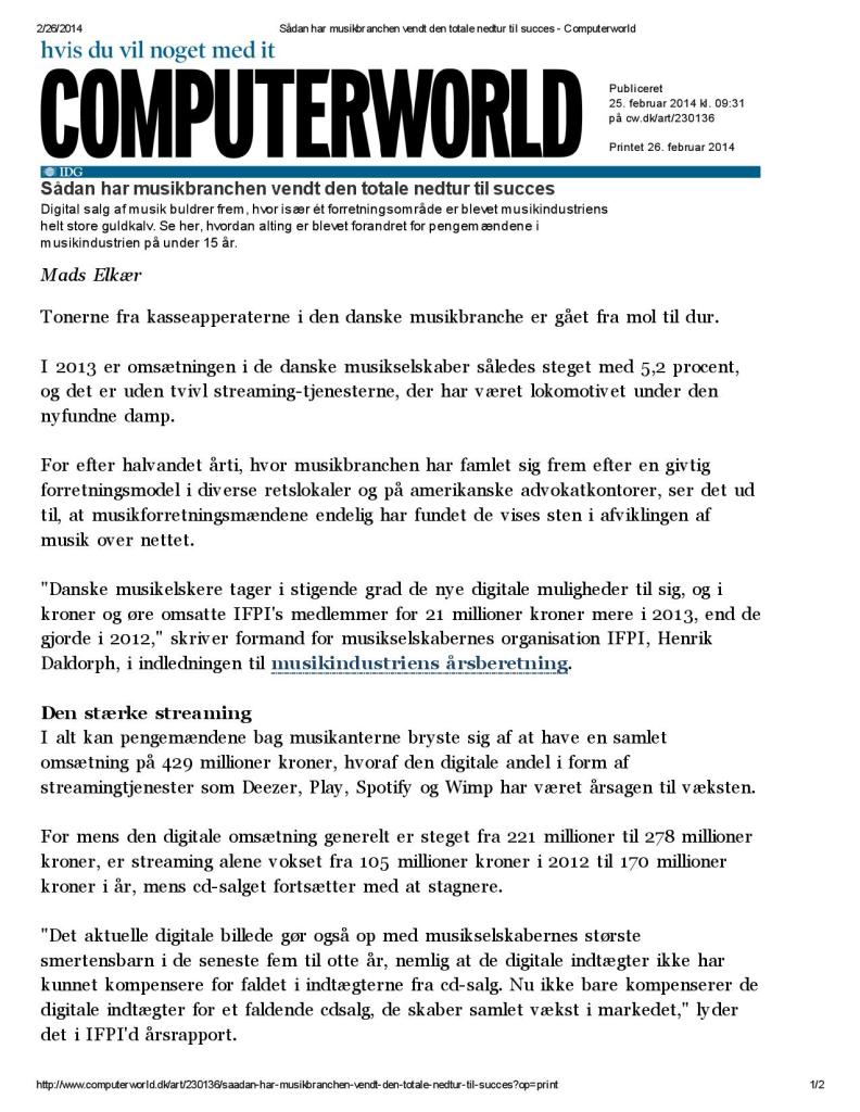 Sådan har musikbranchen vendt den totale nedtur til succes - Computerworld-page-001