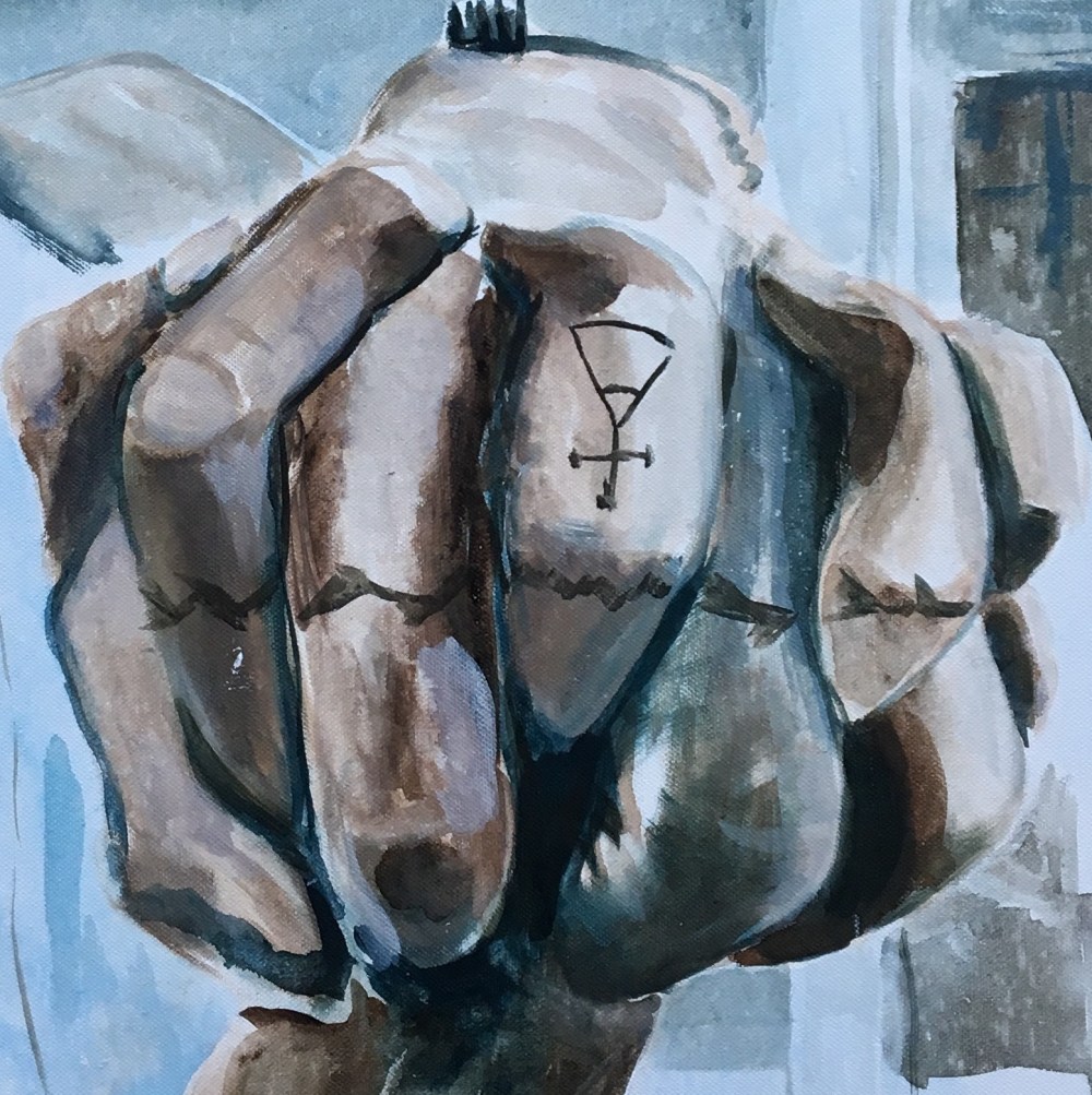 "I saw my husband bend over a woman on the floor talking intimately to her. I was standing at the wall while a lot of people was lying on the floor where they could see the light show from below. I was puzzled when I saw him approach the young woman, and because I earlier that day had had the experience of my senses playing me a trick, I was waiting for him to realize his mistake. As he didn’t pull away I got curious as to how long he would continue talking to her (I imagined that he believed he was talking to me).... " Excerpts from 'This is not a cobra, it is a dinosaur' - the text part of Exhibit #6